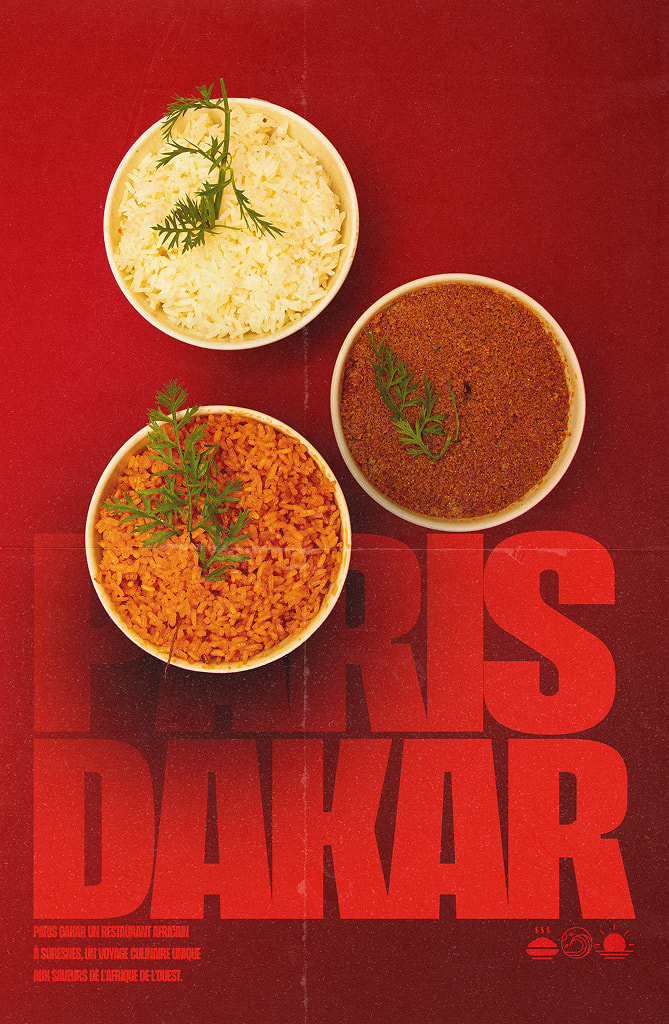 Visuel Paris dakar poster réalisé sur photoshop